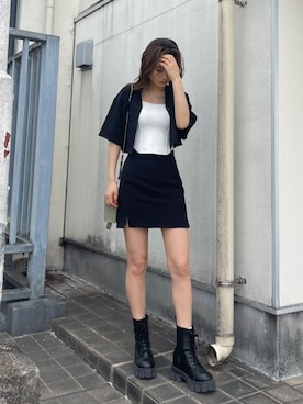 花島郁さん（レディース・167cm）の春コーディネート