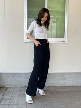 花島郁さん(レディース・167cm)の春コーディネート