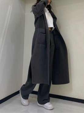 花島郁さん（レディース・167cm）の冬コーディネート