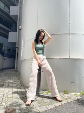 花島郁さん（レディース・167cm）の春コーディネート