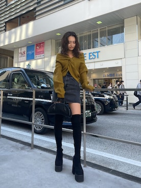 花島郁さん（レディース・167cm）の秋コーディネート