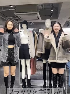 花島郁さん（レディース・167cm）の冬コーディネート