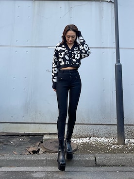 花島郁さん（レディース・167cm）の冬コーディネート