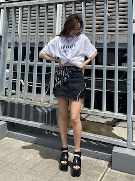 花島郁さん（レディース・167cm）の春コーディネート