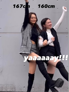 花島郁さん（レディース・167cm）の秋コーディネート