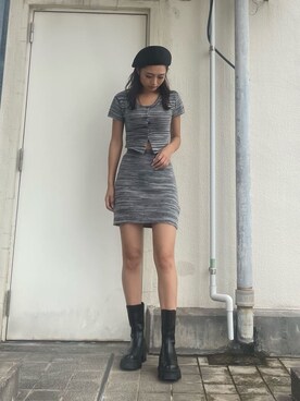 花島郁さん(レディース・167cm)の夏コーディネート