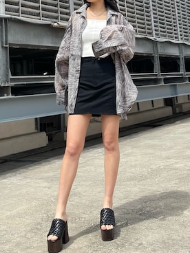 花島郁さん（レディース・167cm）の春コーディネート