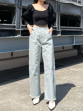 花島郁さん（レディース・167cm）の春コーディネート