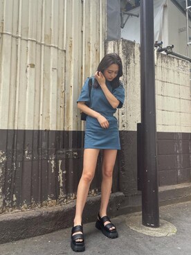 花島郁さん(レディース・167cm)の夏コーディネート