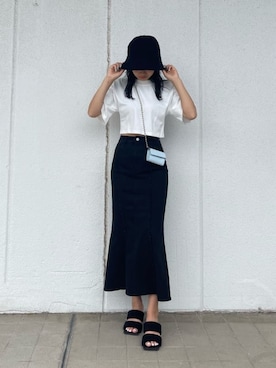 花島郁さん（レディース・167cm）の夏コーディネート