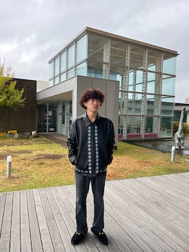 「MANEBU（マネブ）のアイテム」を使った、naosilverさん（メンズ・170cm）の冬コーディネート