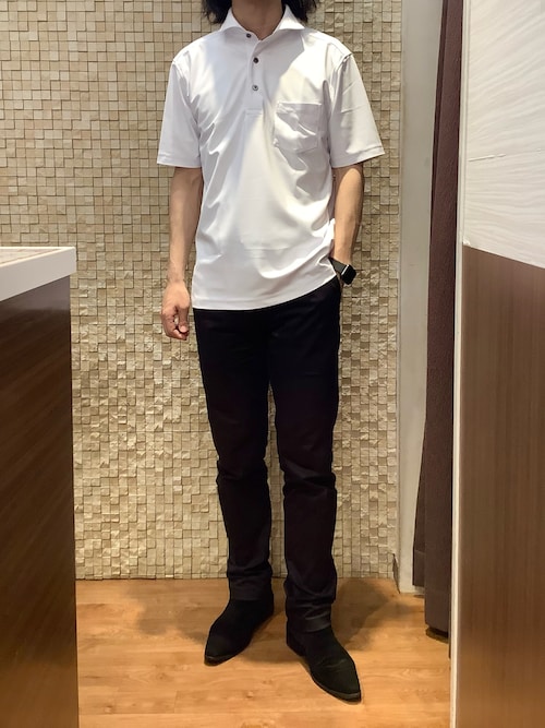 帝京大学 ポロシャツ XO ホワイト 25SS｜WAAC X JONES】MEN ルーズフィットポロシャツ ホワイト