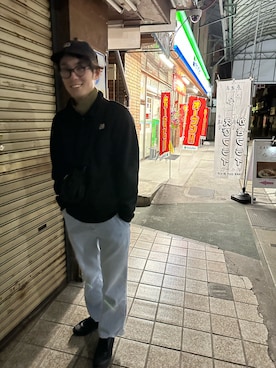 「DESCENTE ALLTERRAIN（デサント　オルテライン）のアイテム（トップス）」を使った、ベーコンレタスバーガーさん（メンズ・175cm）の冬コーディネート