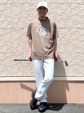 「adabat（アダバット）のアイテム」を使った、とわさん（メンズ・176cm）の夏コーディネート