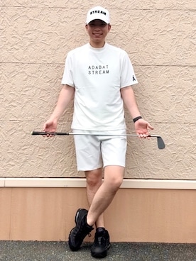 「ADABAT STREAM（アダバットストリーム）のアイテム」を使った、とわさん（メンズ・176cm）の夏コーディネート