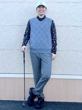 「ゴルフ」｜とわさん（メンズ・176cm）の秋コーディネート