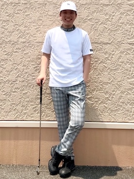 「ADABAT STREAM（アダバットストリーム）のアイテム」を使った、とわさん（メンズ・176cm）の夏コーディネート