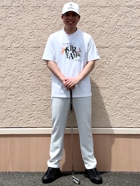 「adabat（アダバット）のアイテム」を使った、とわさん（メンズ・176cm）の夏コーディネート