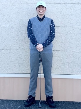 「ゴルフ」｜とわさん（メンズ・176cm）の秋コーディネート