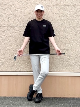 「ADABAT STREAM（アダバットストリーム）のアイテム」を使った、とわさん（メンズ・176cm）の夏コーディネート