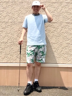 「ADABAT STREAM（アダバットストリーム）のアイテム」を使った、とわさん（メンズ・176cm）の夏コーディネート