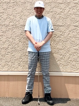 「ADABAT STREAM（アダバットストリーム）のアイテム」を使った、とわさん（メンズ・176cm）の夏コーディネート