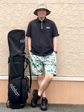 「ADABAT STREAM（アダバットストリーム）のアイテム」を使った、とわさん（メンズ・176cm）の夏コーディネート