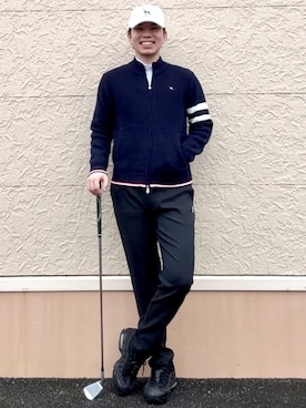 「adabat（アダバット）のアイテム」を使った、とわさん（メンズ・176cm）の秋コーディネート