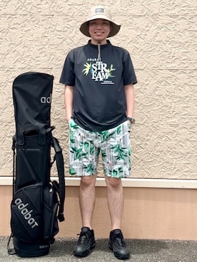 「ADABAT STREAM（アダバットストリーム）のアイテム」を使った、とわさん（メンズ・176cm）の夏コーディネート