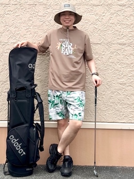 「ADABAT STREAM（アダバットストリーム）のアイテム」を使った、とわさん（メンズ・176cm）の夏コーディネート
