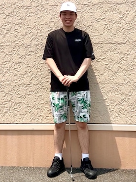 「ADABAT STREAM（アダバットストリーム）のアイテム」を使った、とわさん（メンズ・176cm）の夏コーディネート