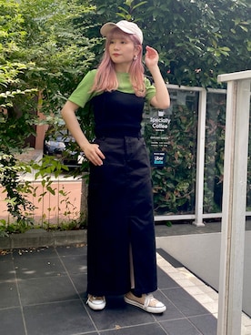 「CONVERSE（コンバース）のアイテム」を使った、あやぴちゅさん（骨格ストレート・レディース・148cm）の夏コーディネート