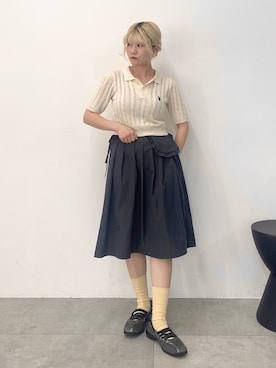 「WC（ダブル シー）のアイテム」を使った、あやぴちゅさん（レディース・149cm）の春コーディネート