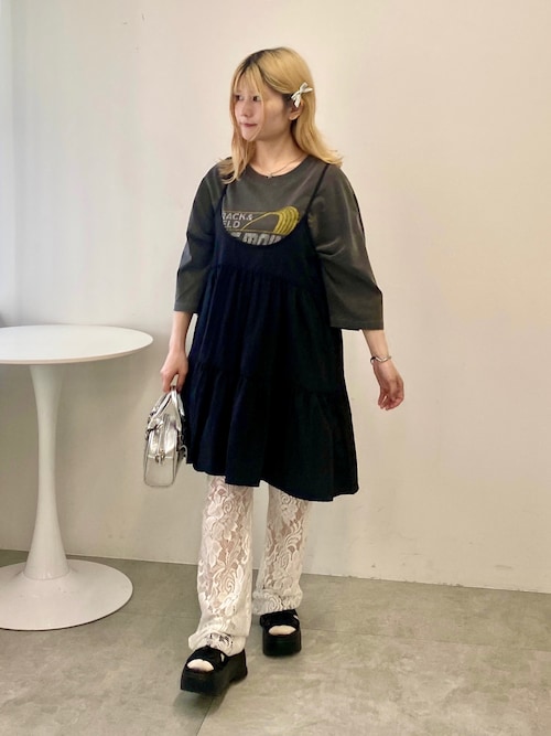 ボリュームティアードミニワンピース（ワンピース）｜WC（ダブル シー  