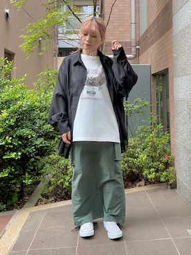 「CONVERSE（コンバース）のアイテム」を使った、あやぴちゅさん（骨格ストレート・レディース・148cm）の夏コーディネート