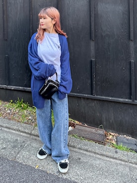 「VANS（バンズ）のアイテム」を使った、あやぴちゅさん（骨格ストレート・レディース・148cm）の春コーディネート