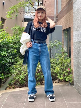 「VANS（バンズ）のアイテム」を使った、あやぴちゅさん（骨格ストレート・レディース・148cm）の夏コーディネート