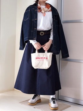 「アイテム（財布/小物）」を使った、ぬくいさん（レディース・160cm）の秋コーディネート