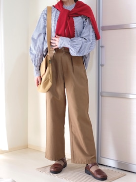 ぬくいさん（骨格ストレート・レディース・160cm）の秋コーディネート