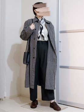 「アイテム（バンダナ/スカーフ）」を使った、ぬくいさん（レディース・160cm）の秋コーディネート