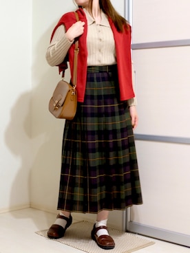 「MURUA（ムルーア）のアイテム」を使った、ぬくいさん（レディース・160cm）の秋コーディネート