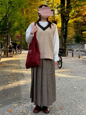 ぬくいさん（骨格ストレート・レディース・160cm）の秋コーディネート