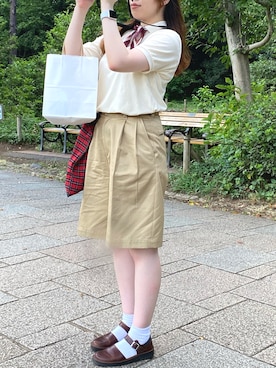 「ハーフパンツ」｜ぬくいさん（レディース・160cm・20代）の秋コーディネート