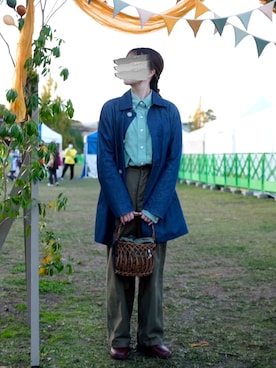 「アイテム（その他アウター）」を使った、ぬくいさん（レディース・160cm・20代）の秋コーディネート