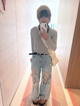「BLACKUP（ブラックアップ）のアイテム」を使った、tanamwaさん（レディース・164cm）の秋コーディネート