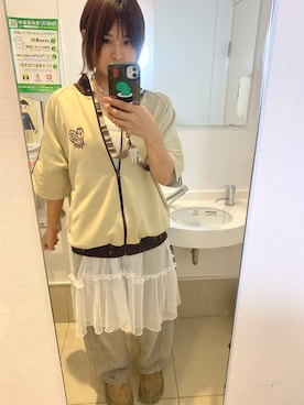 「アイテム（ジャージ）」を使った、tanamwaさん（レディース・164cm）の秋コーディネート