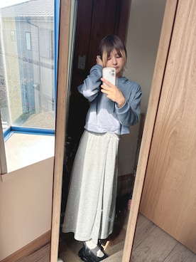 「Shoes in Closet（シューズインクローゼット）の軽量厚底 ボリュームソール ストラップ  メリージェーン スニーカー 2419（スニーカー、ブラック系）」を使った、tanamwaさん（レディース・164cm）の春コーディネート