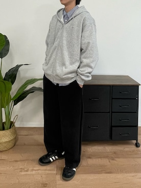 「アイテム（パーカー）」を使った、ブロッコリーさん（メンズ・172cm）の夏コーディネート