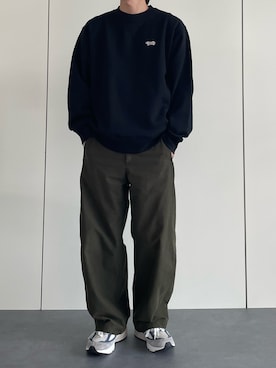 「アイテム（スウェット）」を使った、ブロッコリーさん（メンズ・172cm）の秋コーディネート