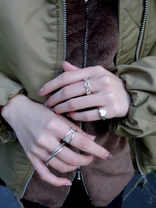 TEN. 指輪 リング SILVER925 スタウトチェーンリング メンズ